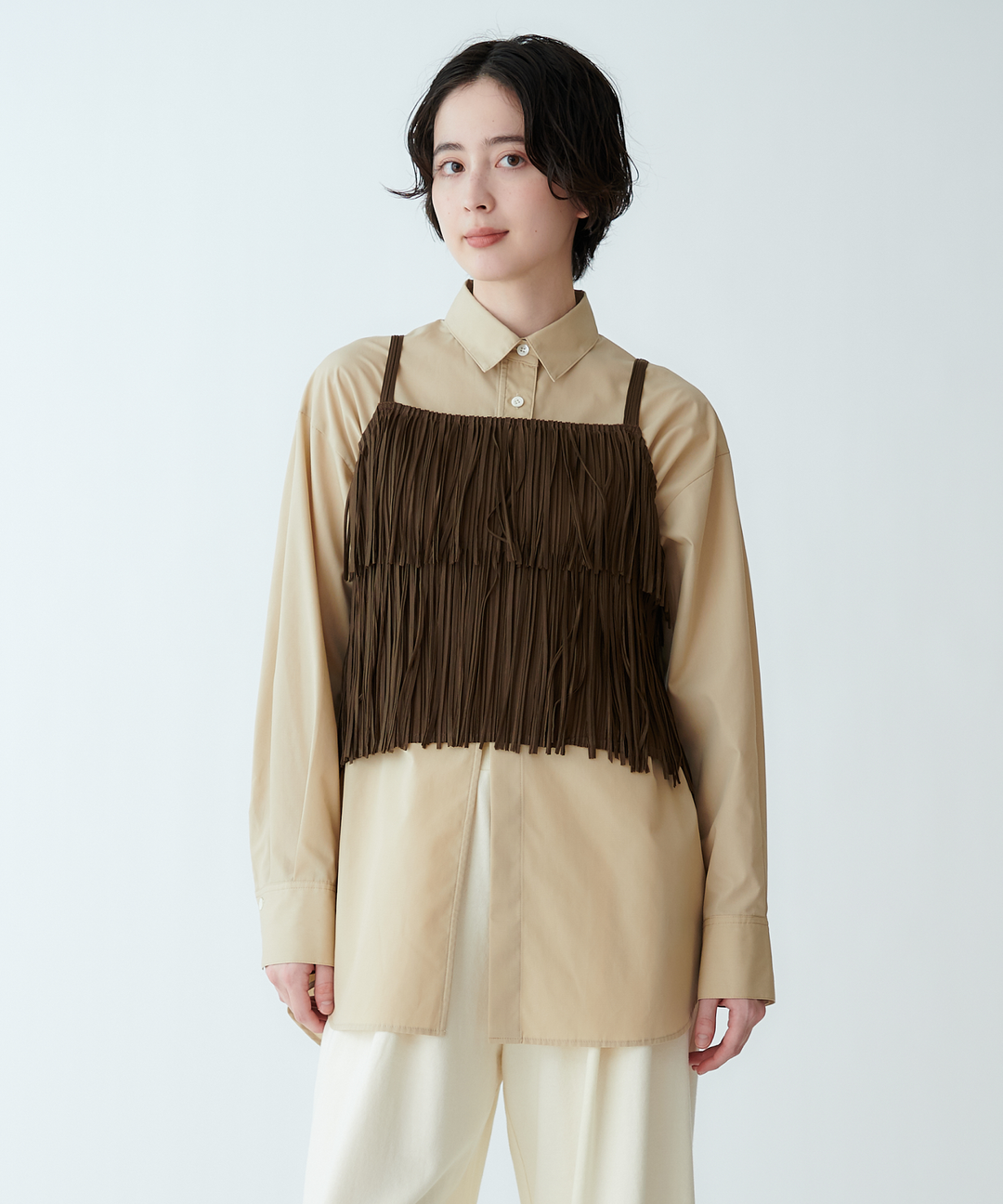 モデル H：165cm / 38 / ブラウン