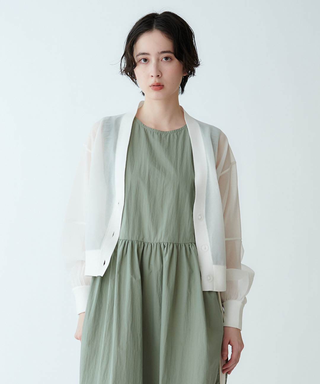 ライトニットカーディガン