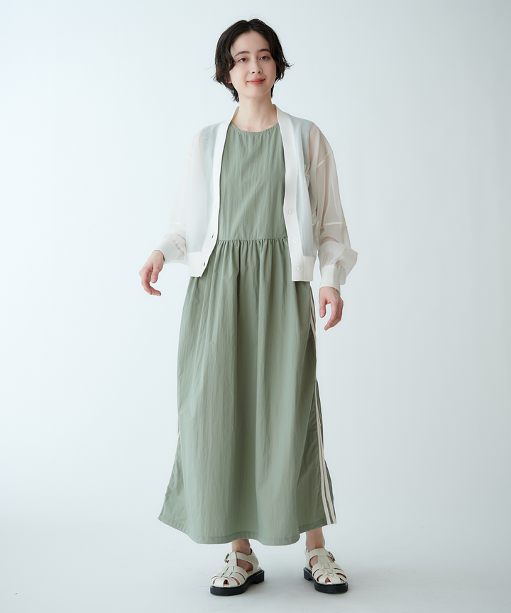 サイドラインノースリーブワンピース