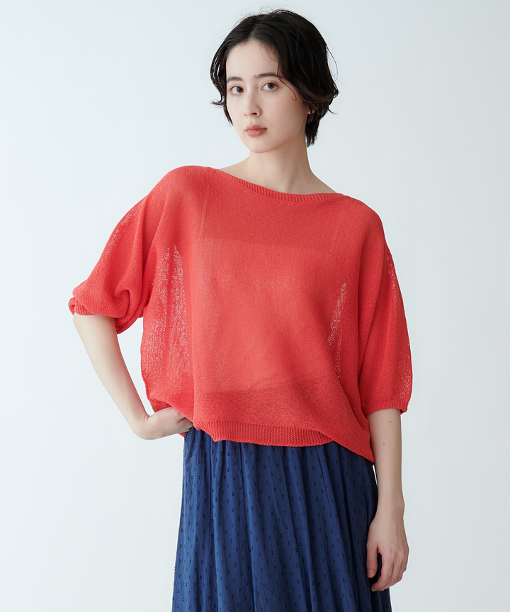 ドルマンスリーブニット