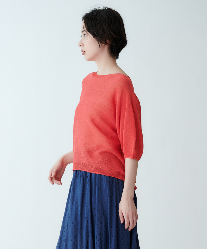 ドルマンスリーブニット