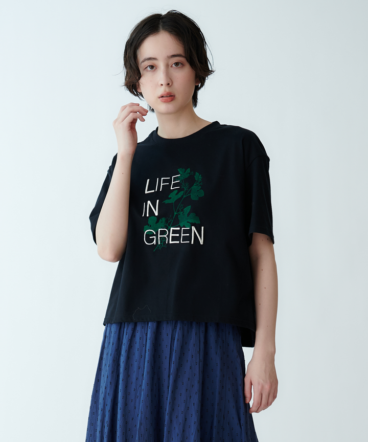 ボタニカルロゴTシャツ