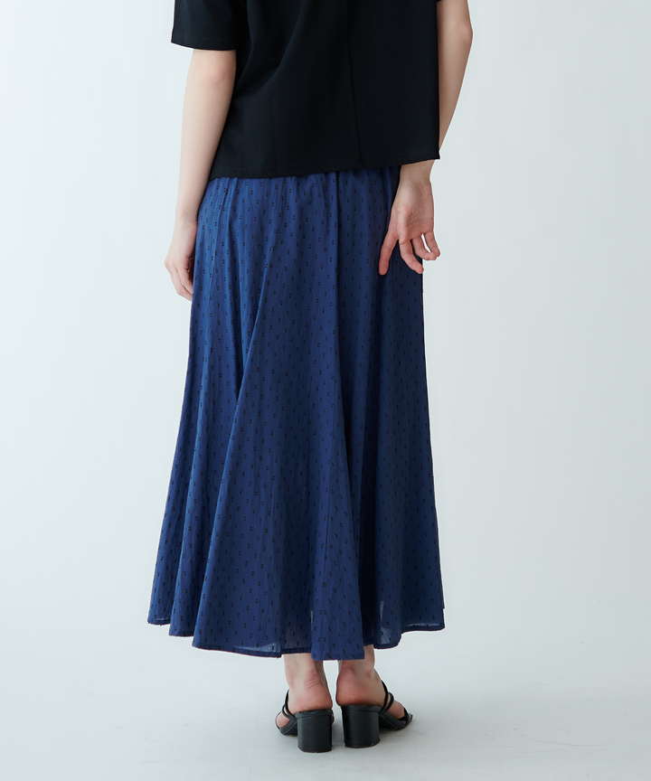 Cut Jacquard Circular Skirt
