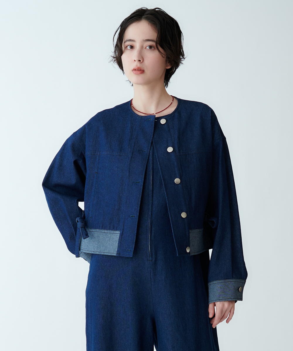 モデル H：165cm / 38 / インディゴ