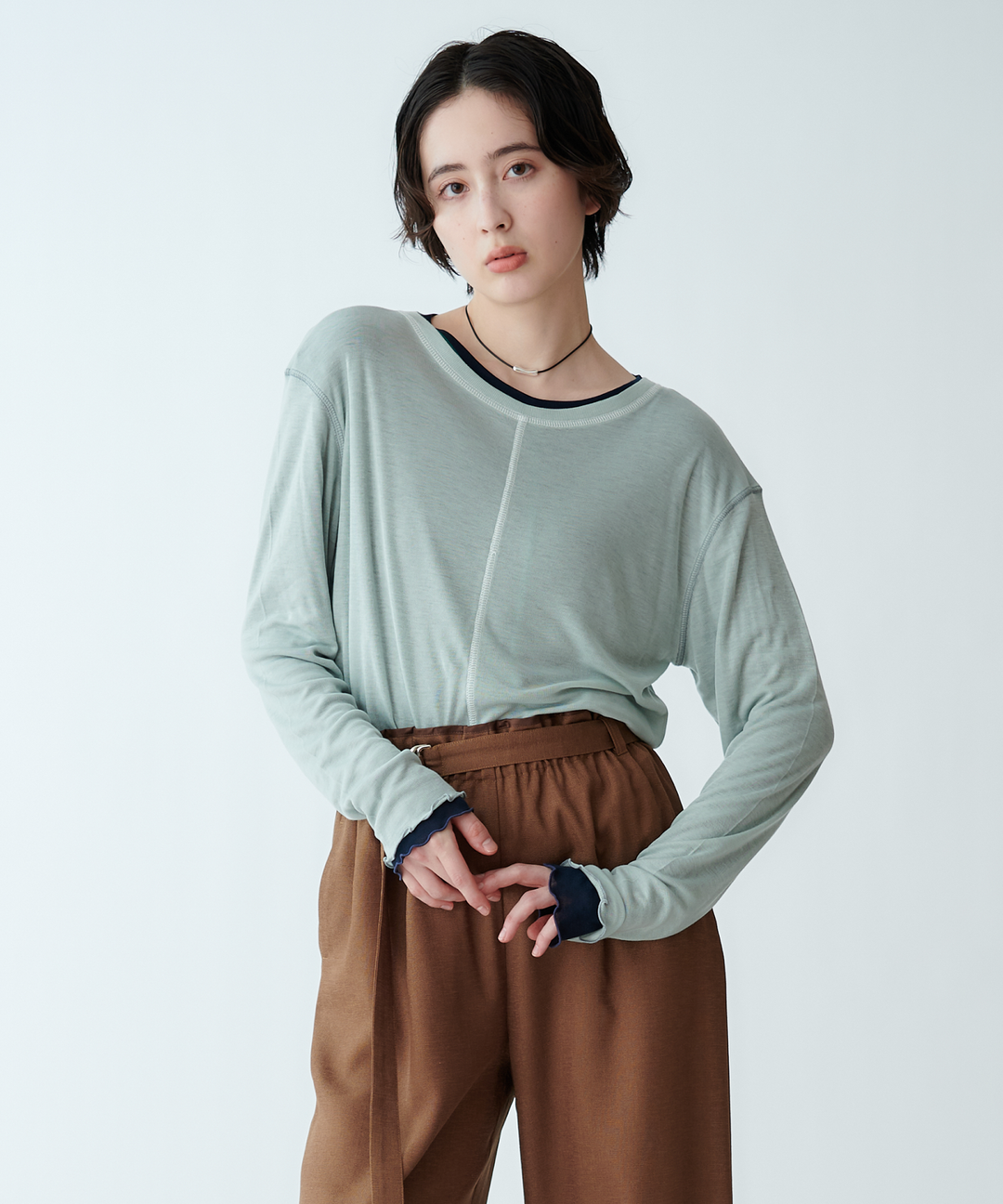 モデル H：165cm / 38 / ミント