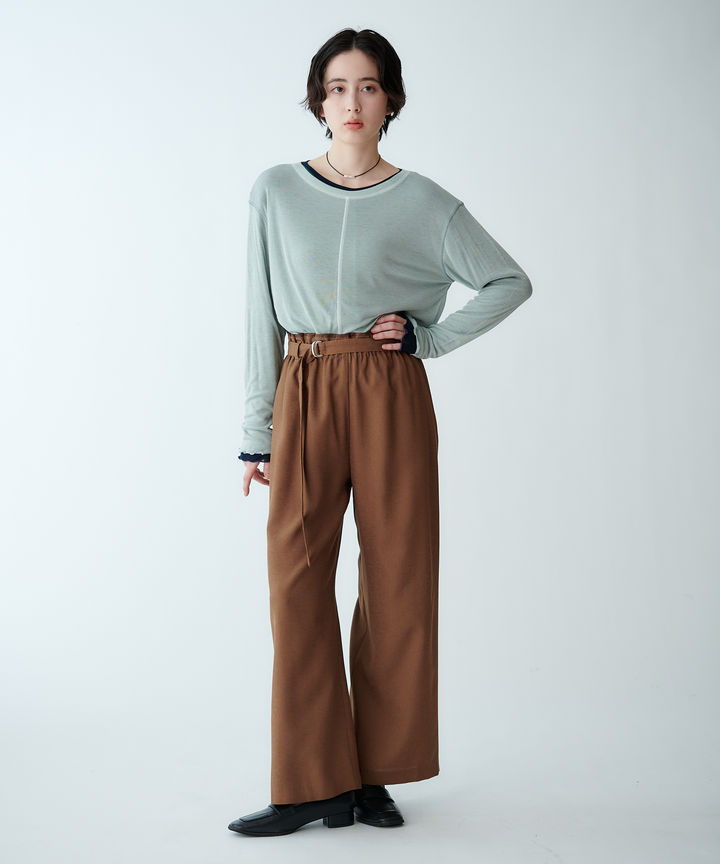 ストレートシルエットパンツ