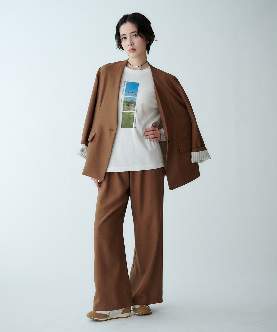 ストレートシルエットパンツ