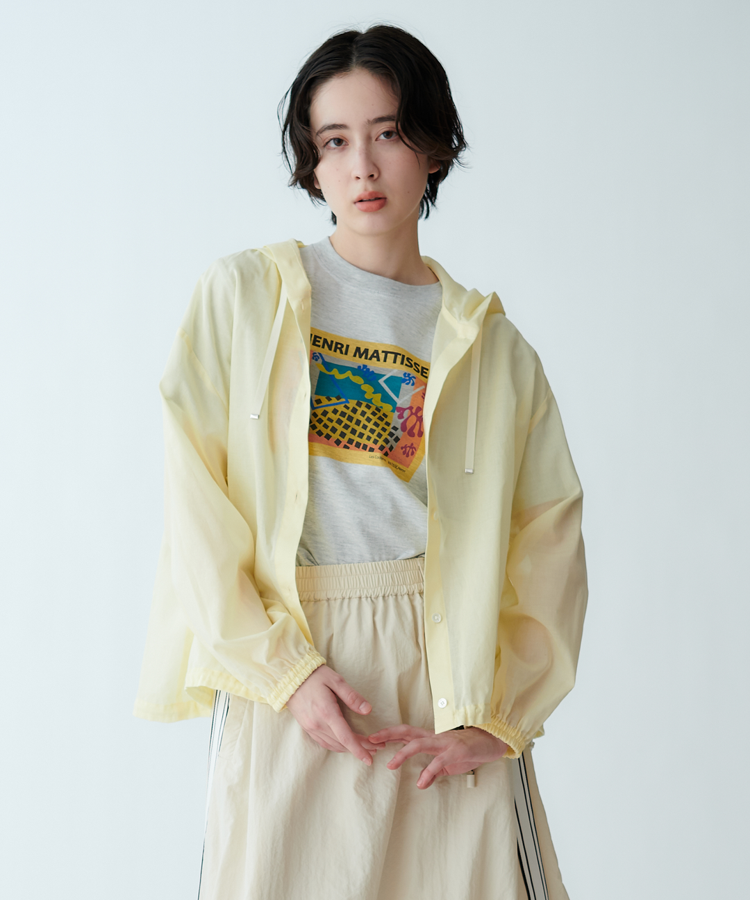 モデル H：165cm / 38 / ライトイエロー