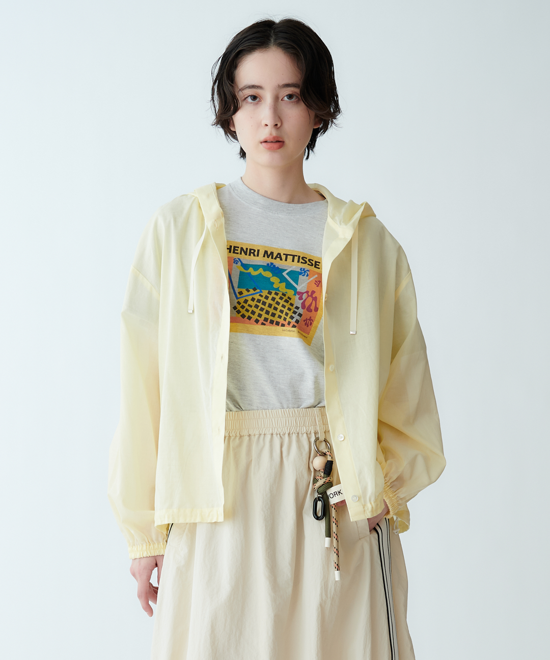 フードボリュームブラウス