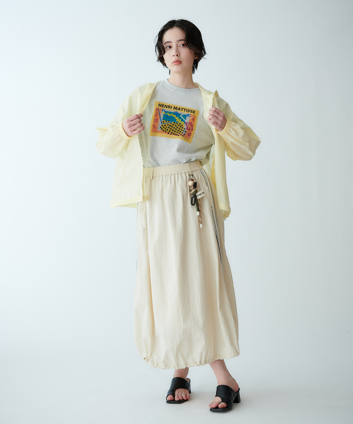 フードボリュームブラウス