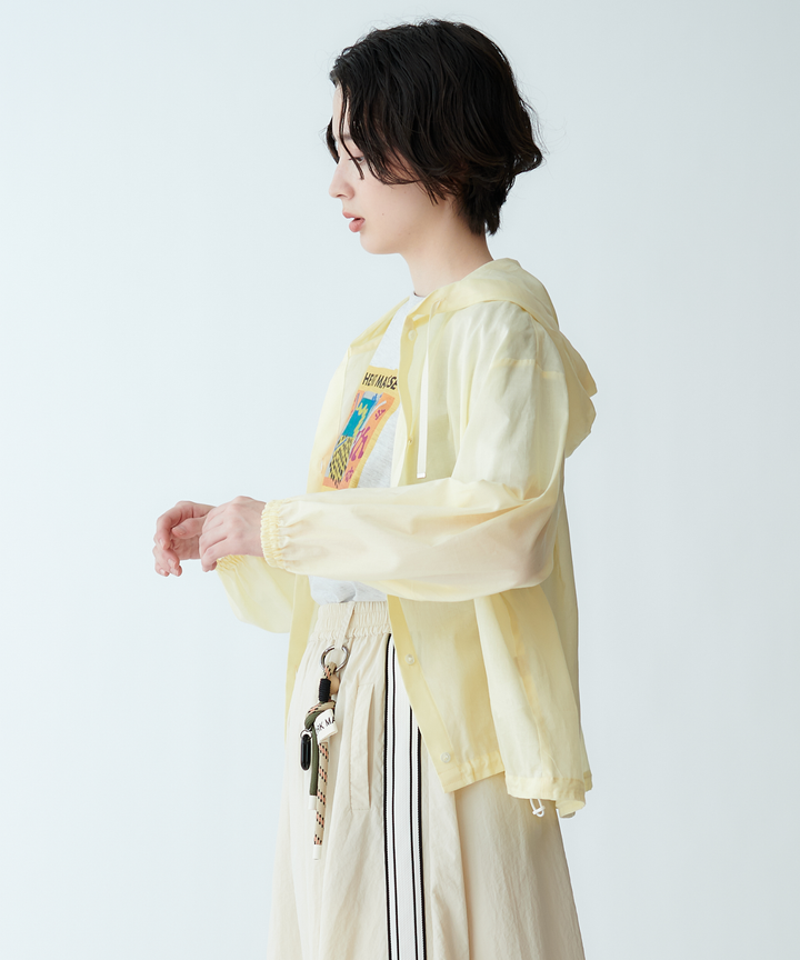 フードボリュームブラウス