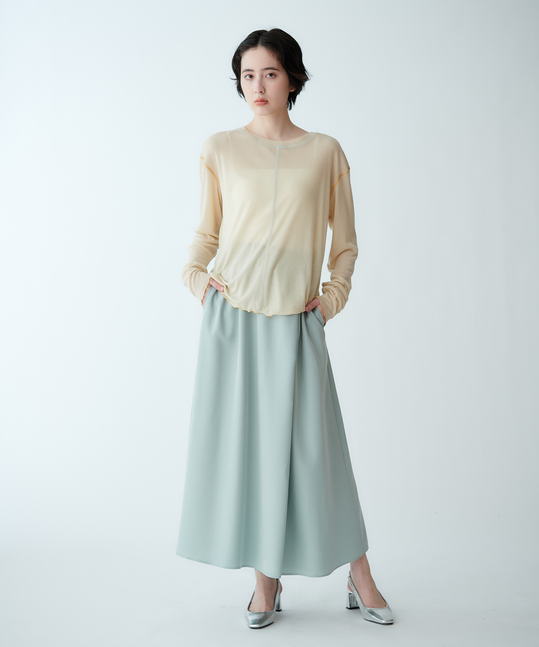 シンプルAラインスカート