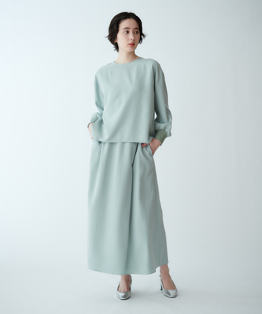 シンプルAラインスカート