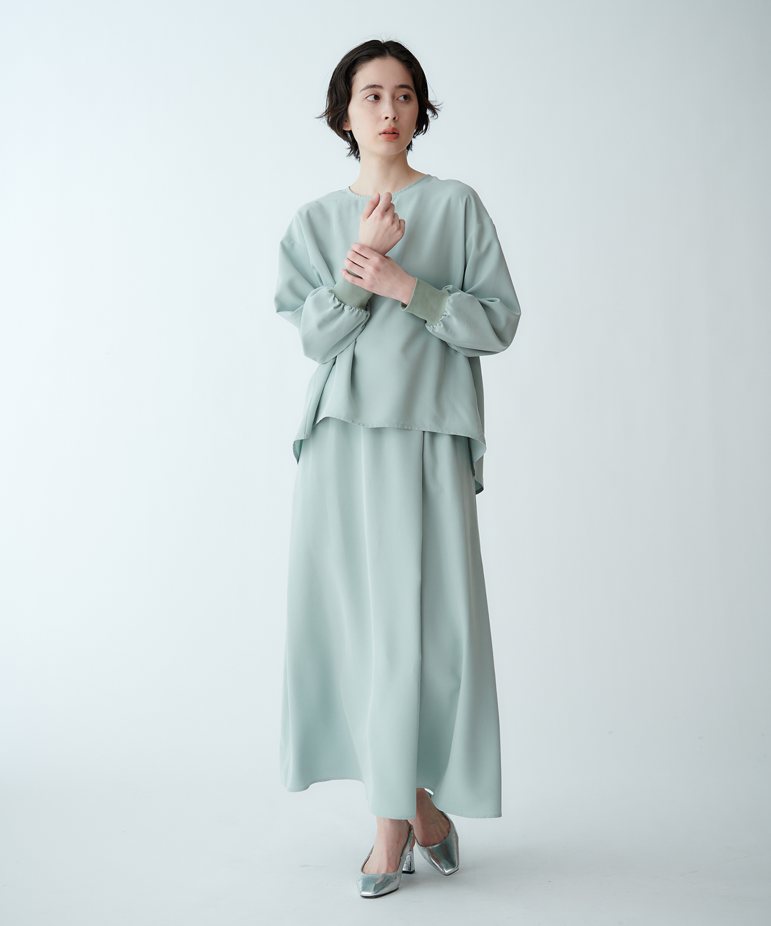 シンプルAラインスカート