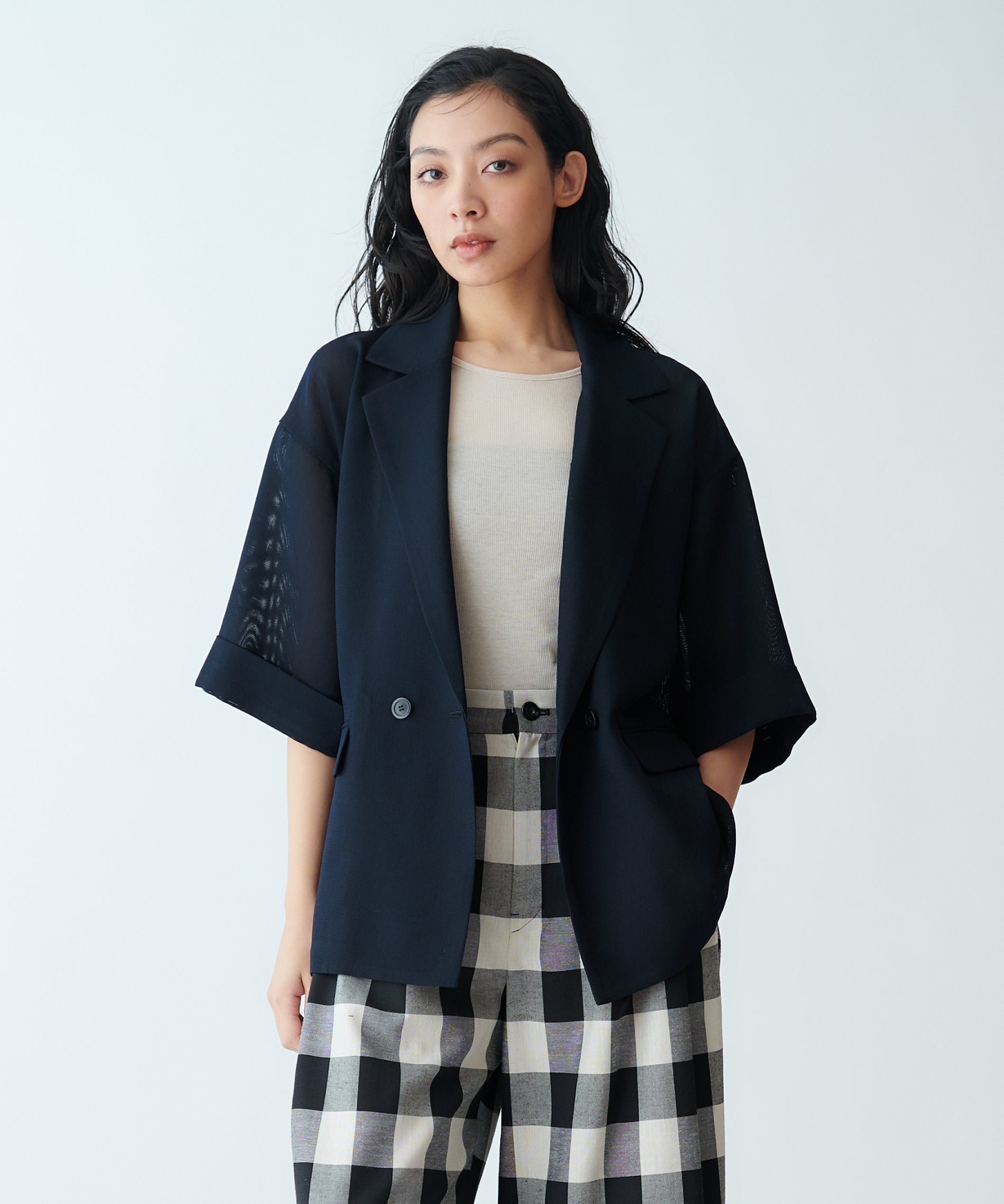 ハーフスリーブメッシュジャケット – FACE SANS FARD