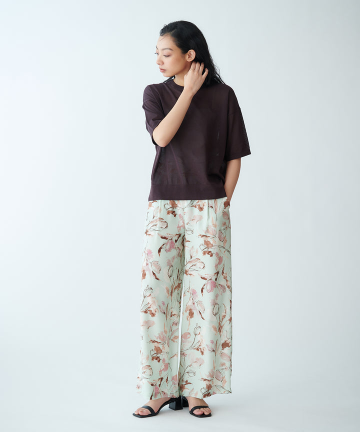 シアードロップショルダーTシャツ