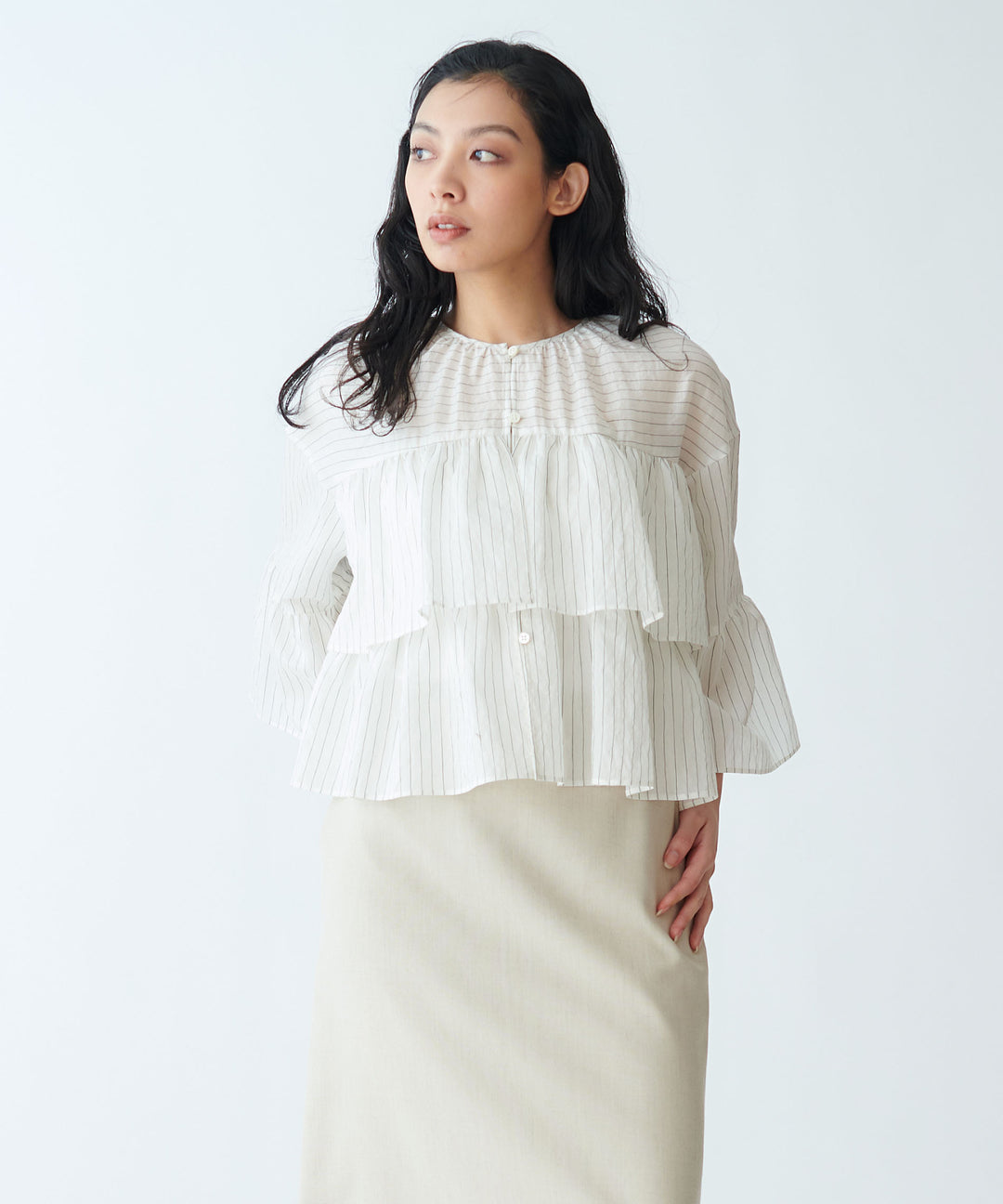 Tiered Frill Blouse