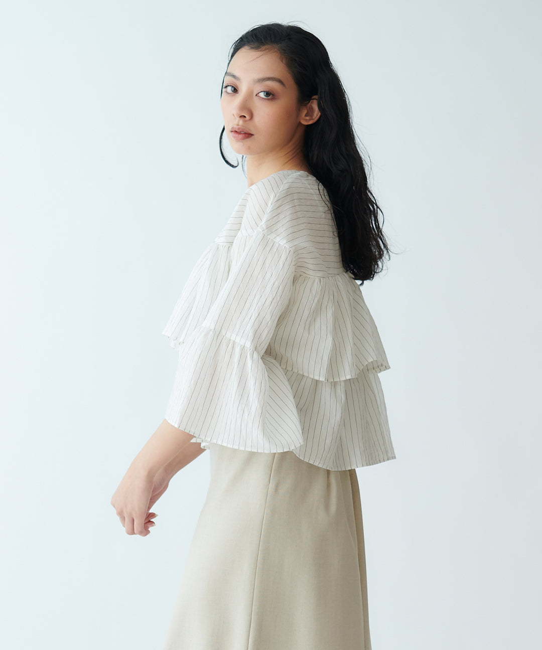 Tiered Frill Blouse