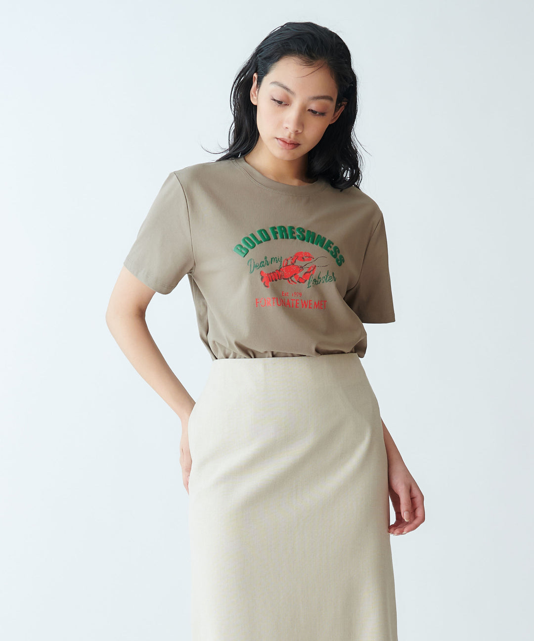 モデル H：165cm / 38 / モカカーキ