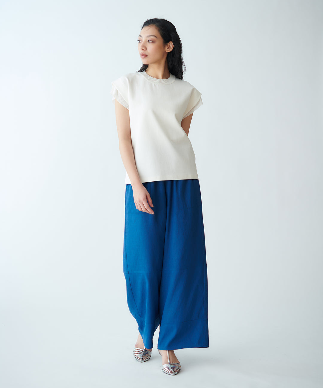 Linen-Look Wide Pants