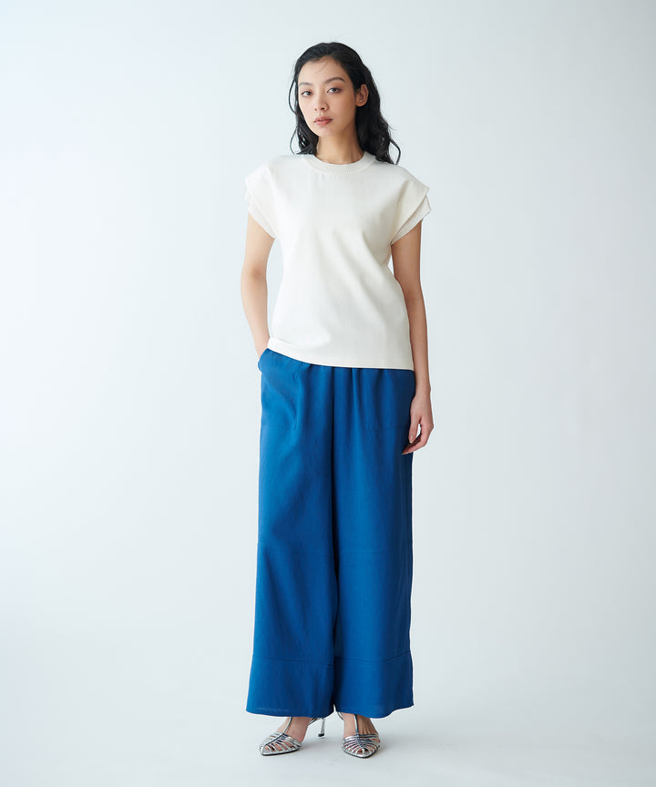 Linen-Look Wide Pants