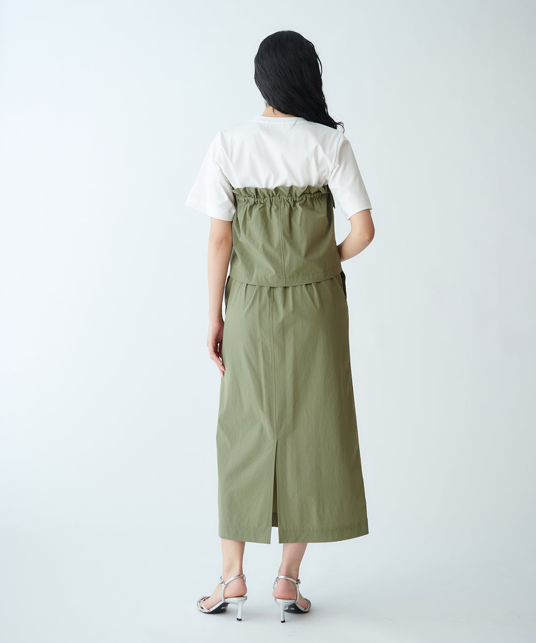 2WAYビスチェ付きスカート