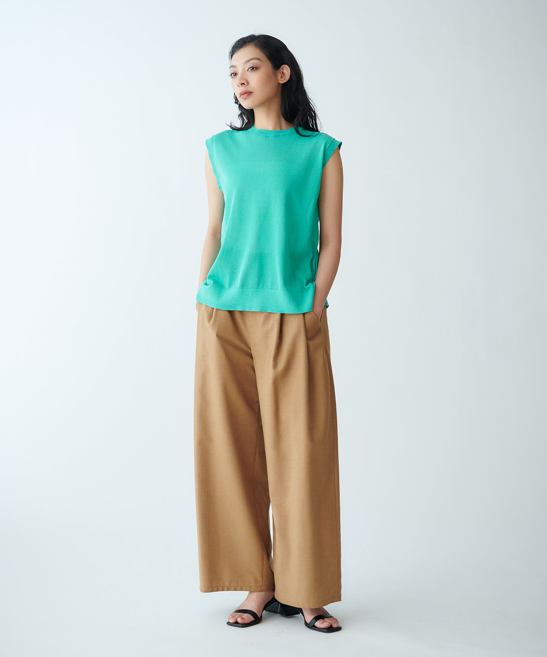 Back Slit Sheer Knit