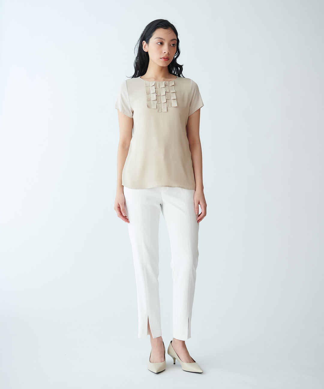 タックデザインカットソー