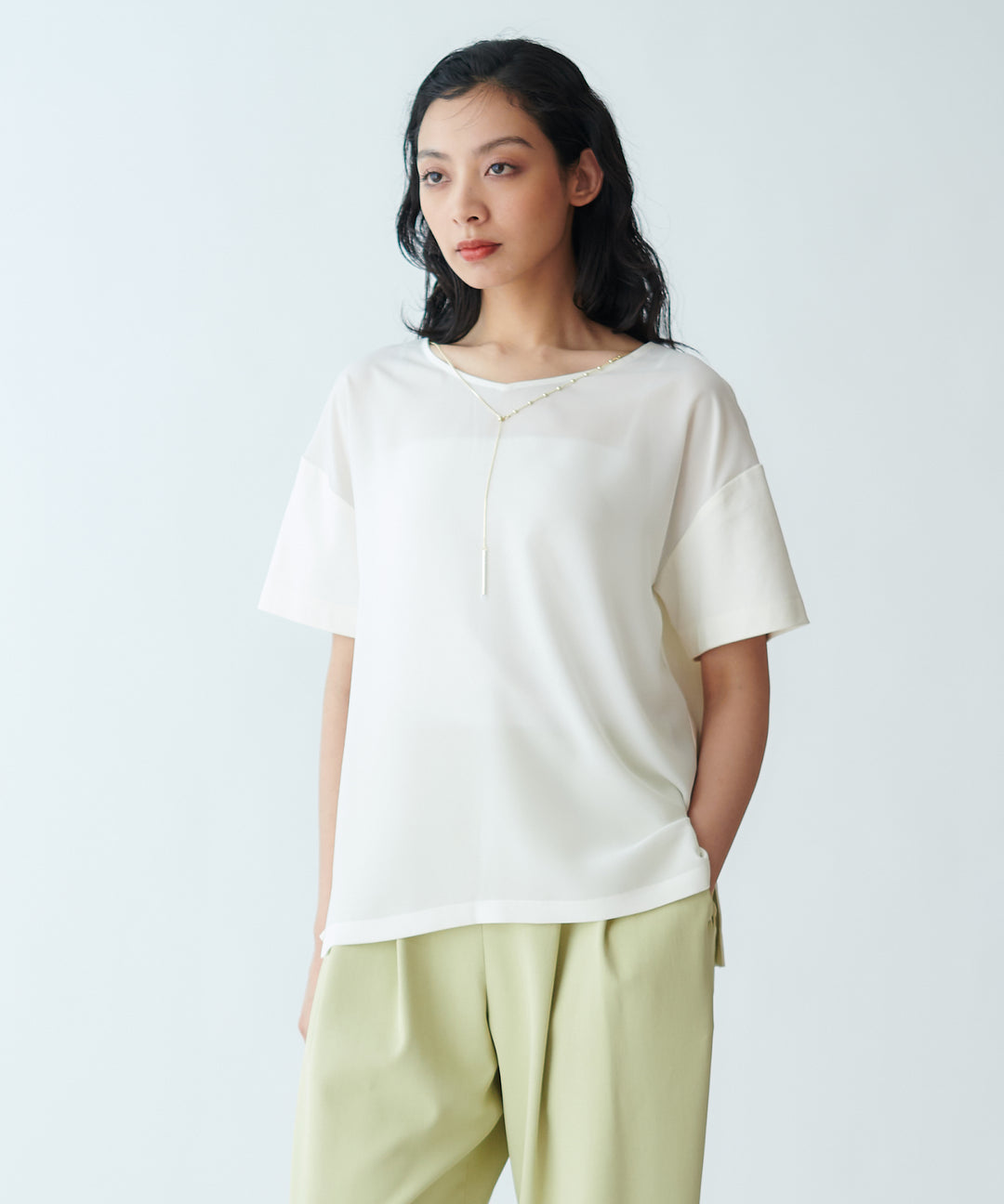 チェーンパーツ付き2WAYカットソー