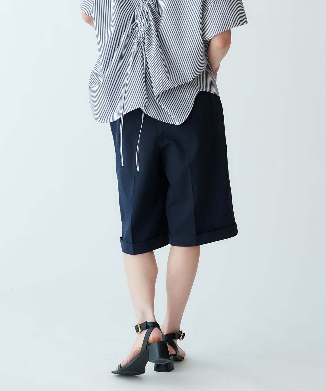 リネンコットンハーフパンツ