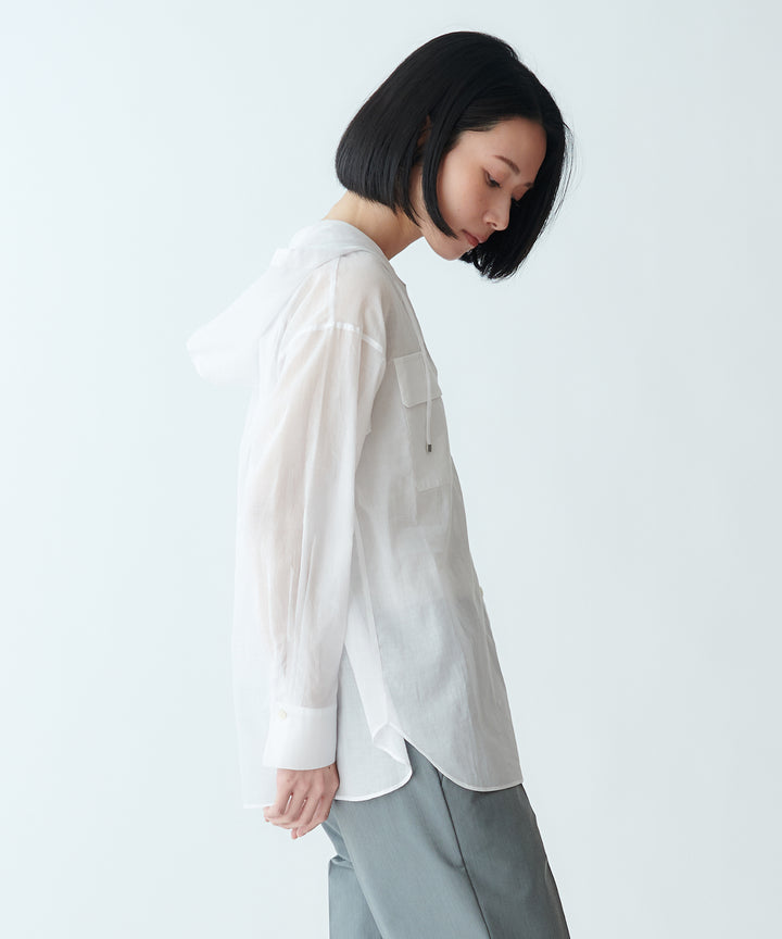 シアーフーディシャツ