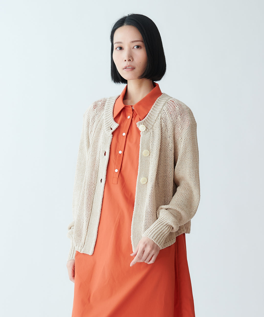 ライトニットカーディガン