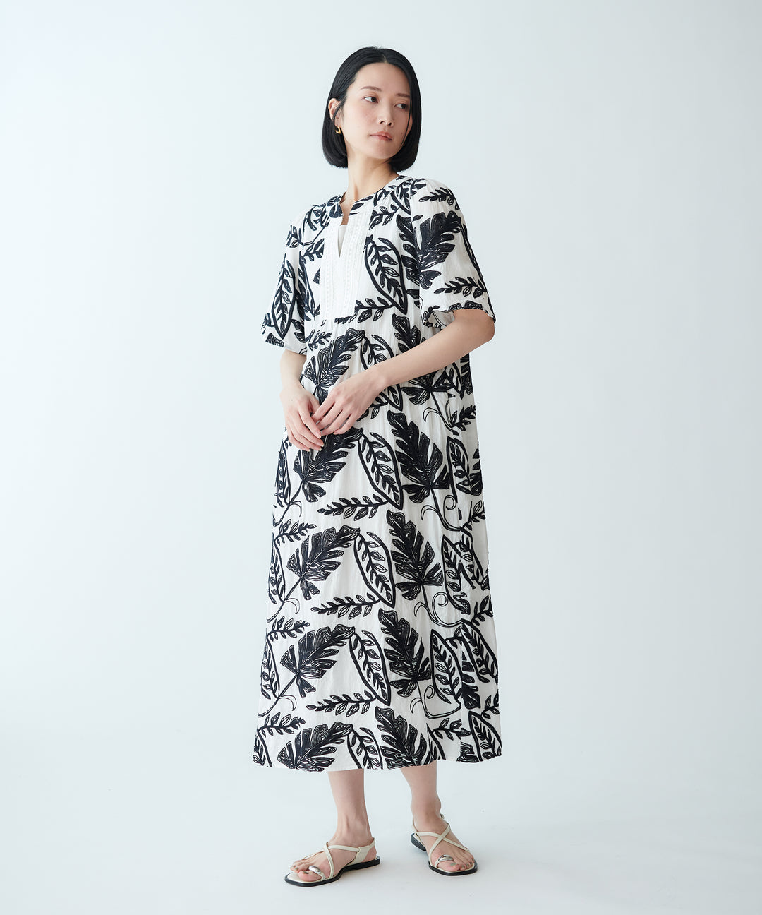 モデル H：165cm / 38 /ホワイト×ブラック