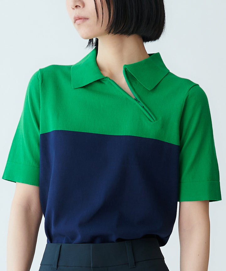 アシンメトリーポロニット
