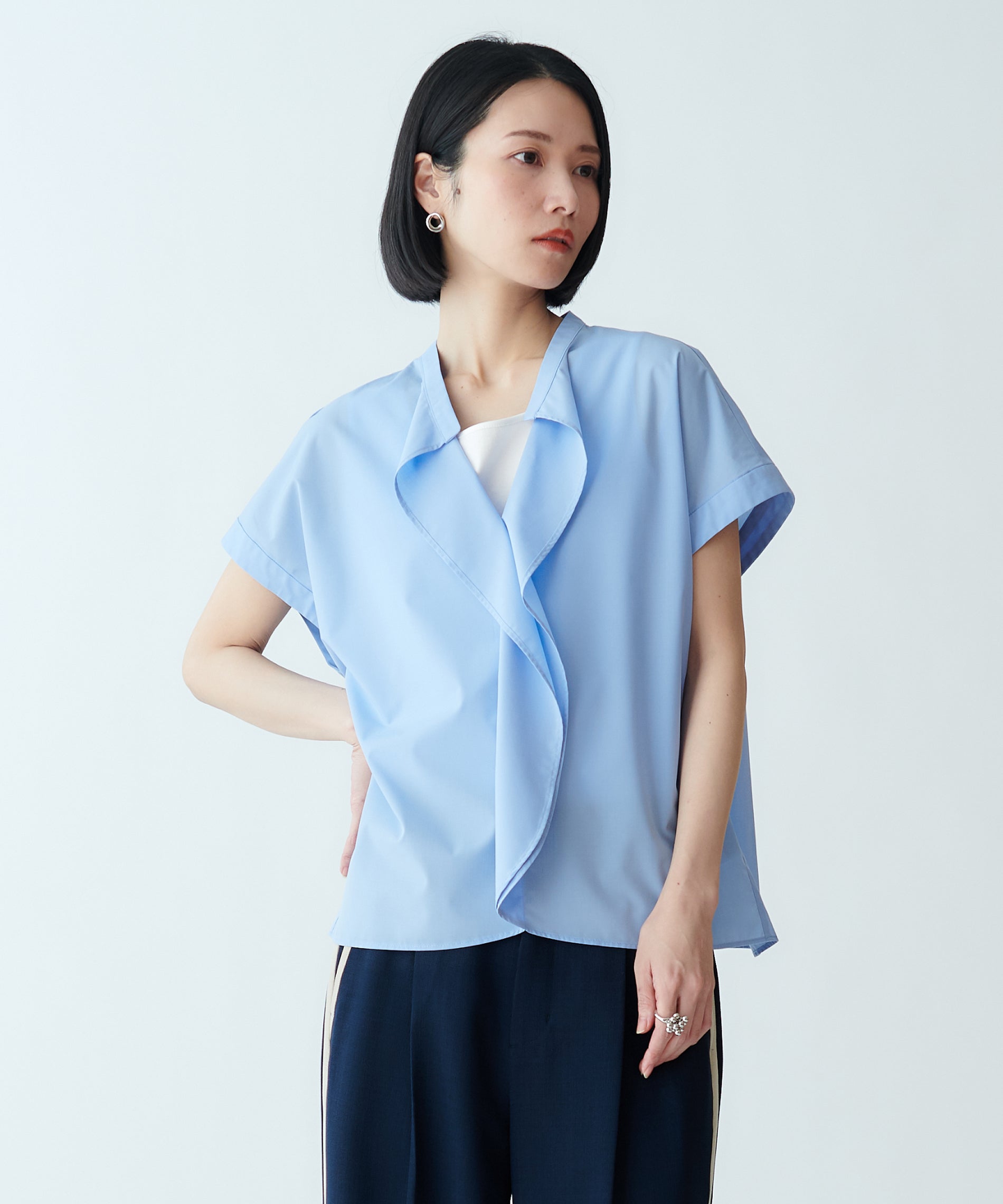 ラッフルスキッパーブラウス – FACE SANS FARD