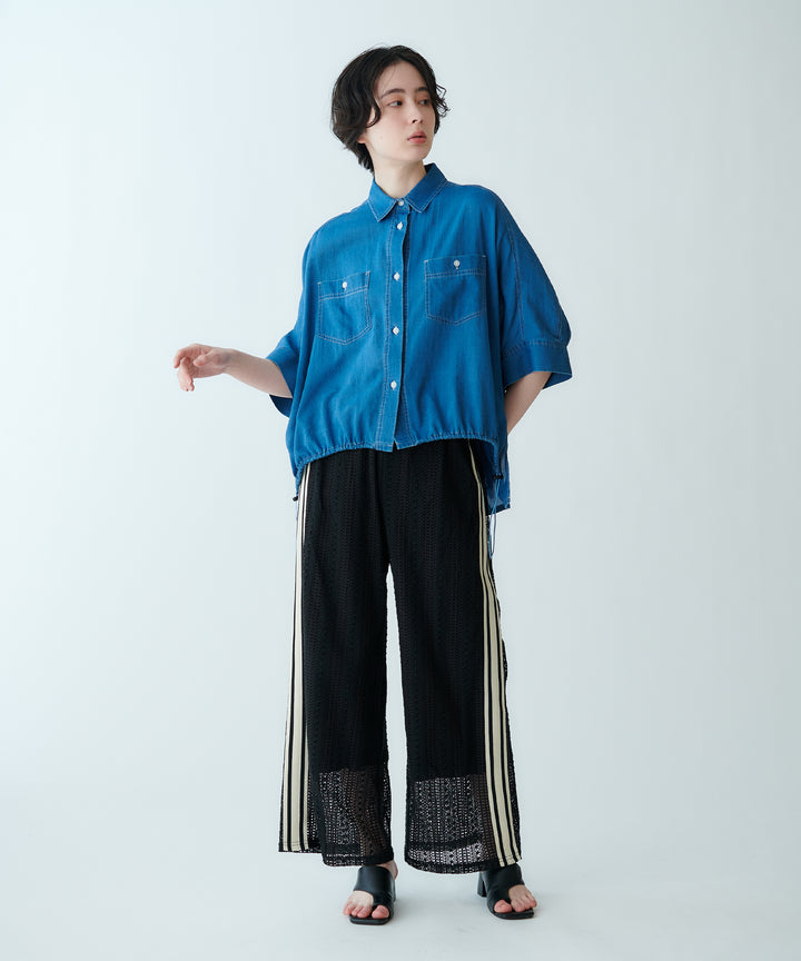 ドルマンスリーブデニムシャツ