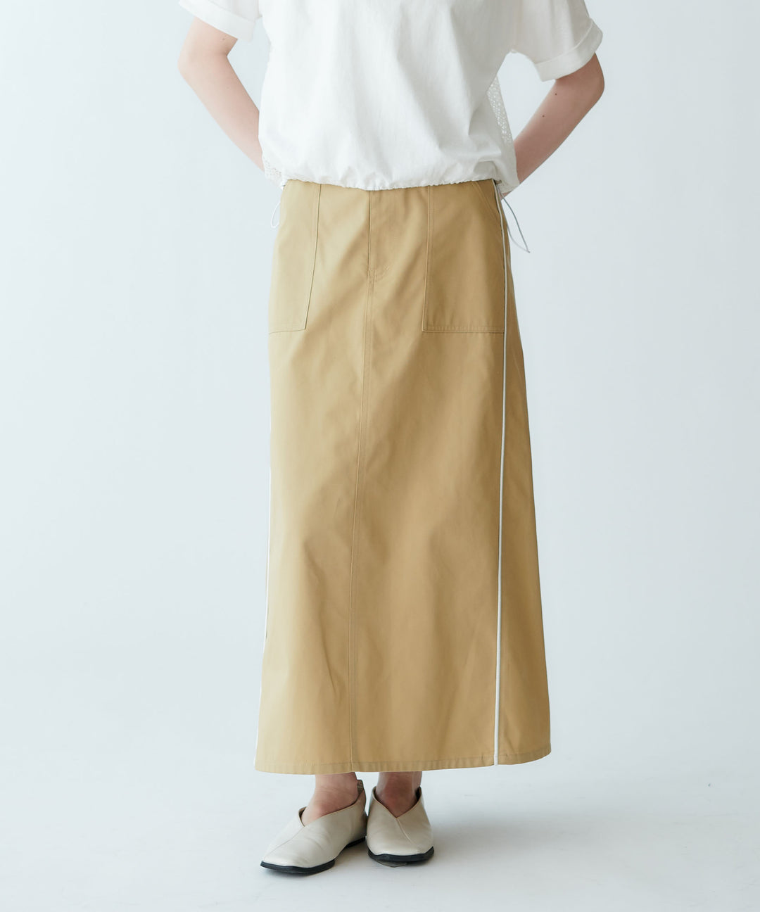 サイドパイピングAラインスカート