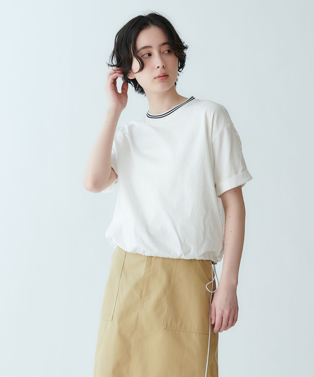 モデル H：165cm / 38 /ホワイト