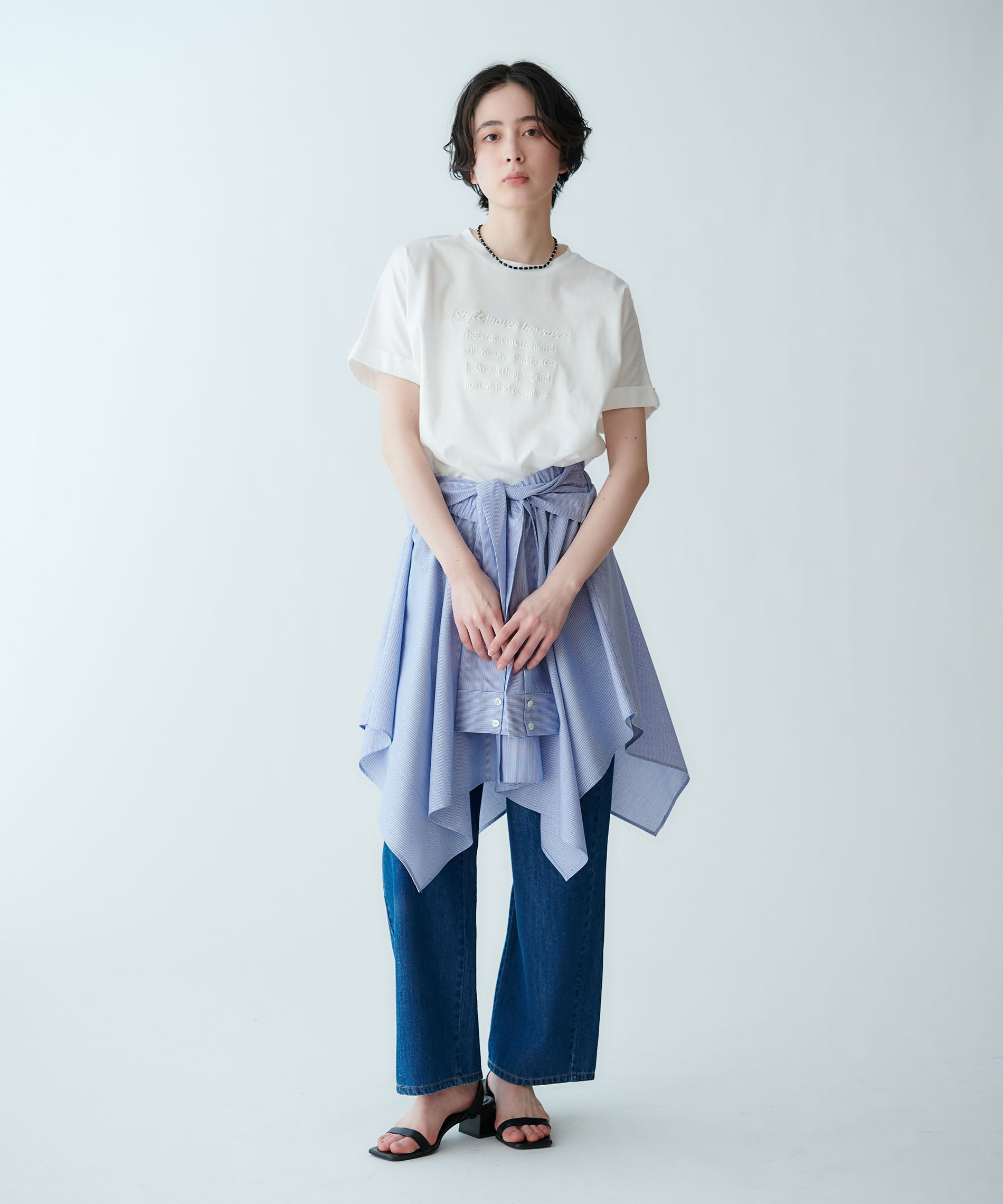 ロゴ刺繍Tシャツ – FACE SANS FARD