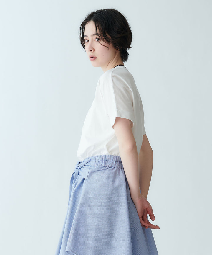 ロゴ刺繍Tシャツ