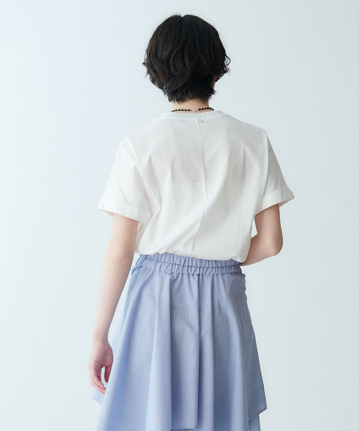 ロゴ刺繍Tシャツ