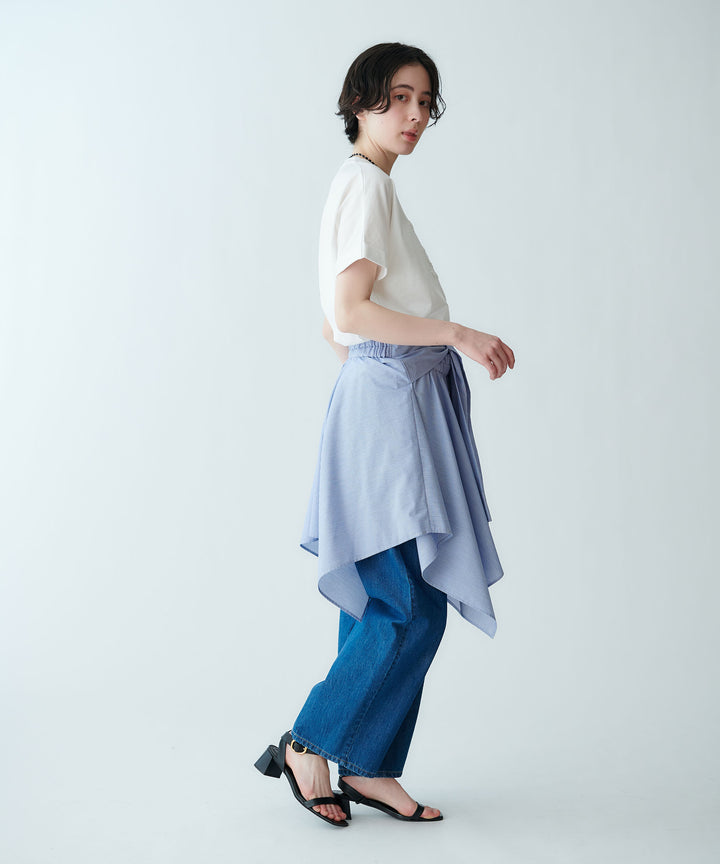 シャツ風マルチブラウス