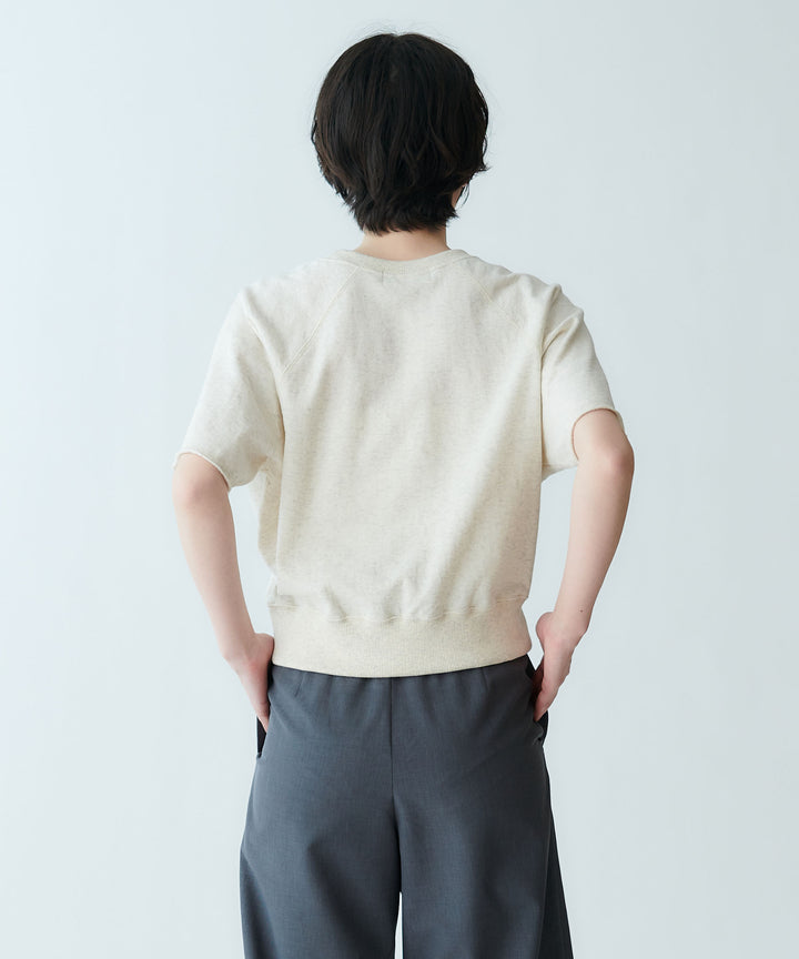 ラメ入りロゴプリントTシャツ