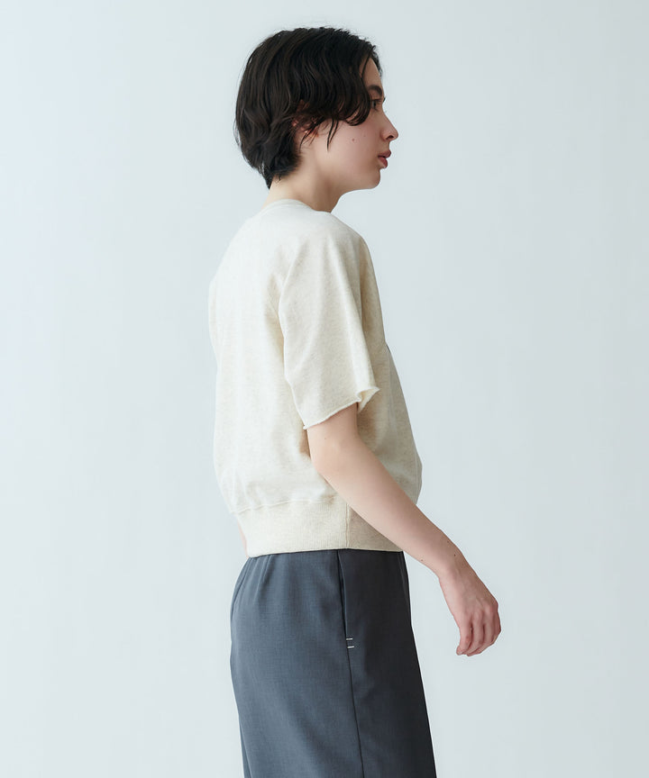 ラメ入りロゴプリントTシャツ