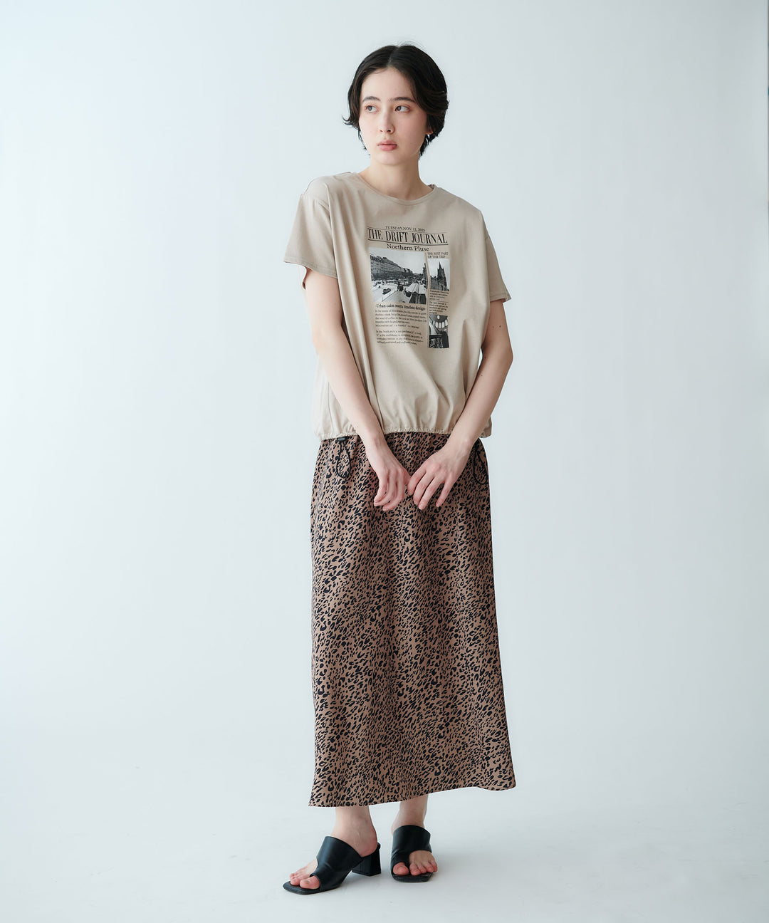 レオパード柄スカート