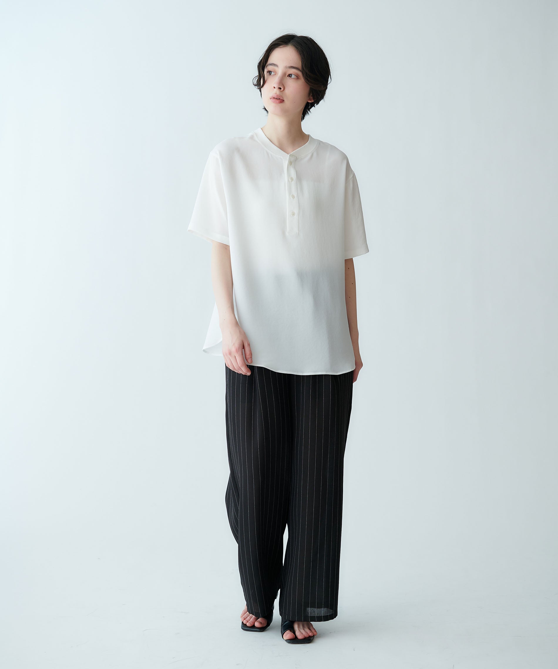 2WAYジョーゼットシアーブラウス – FACE SANS FARD