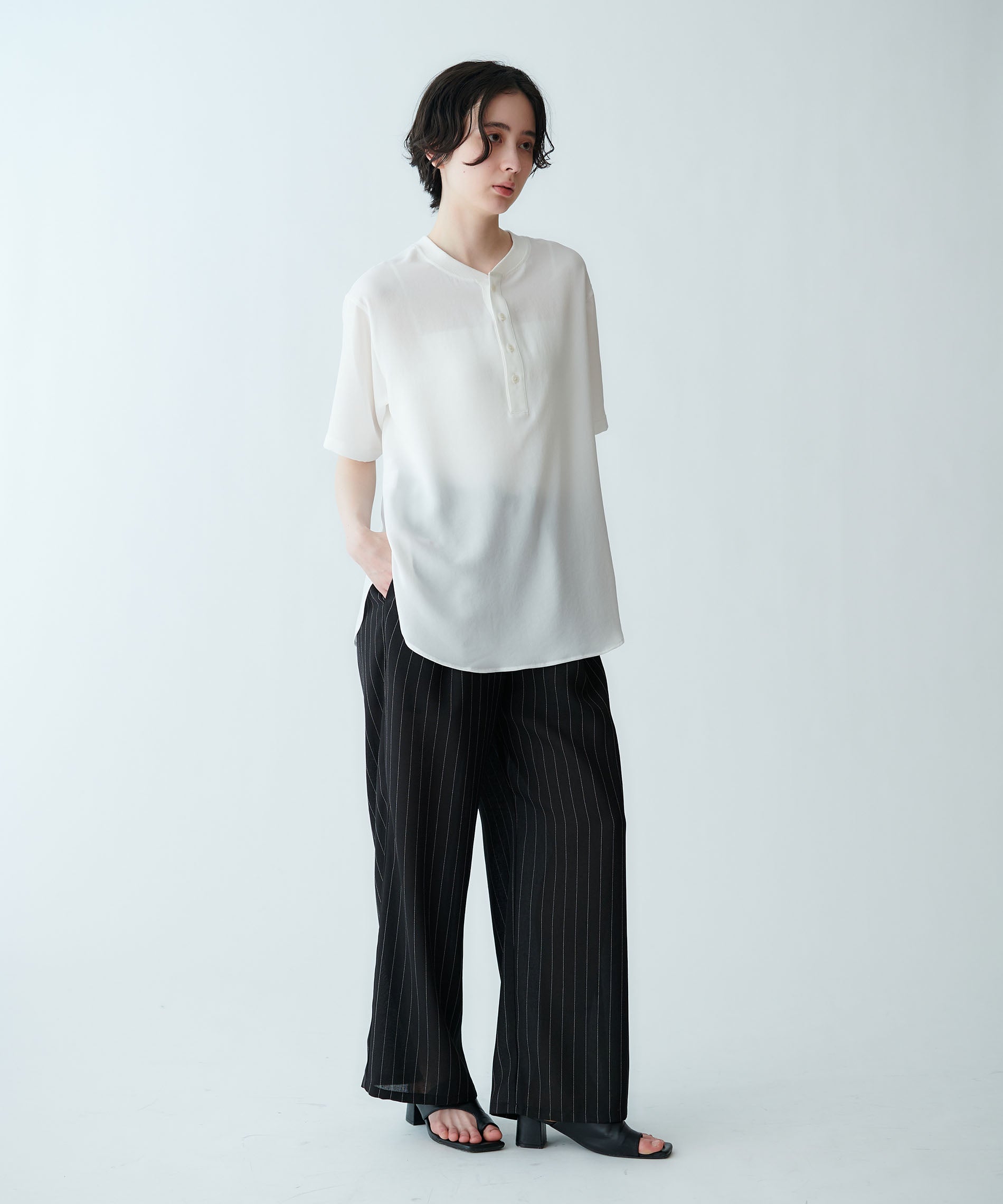 2WAYジョーゼットシアーブラウス – FACE SANS FARD