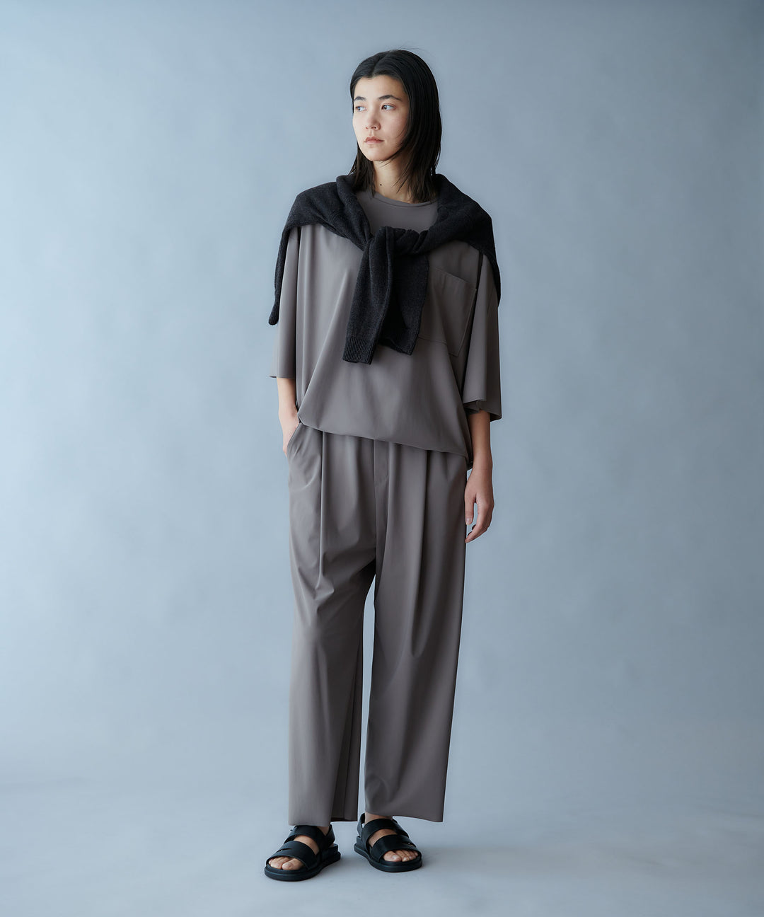 Mixed Linen Knit Pullover