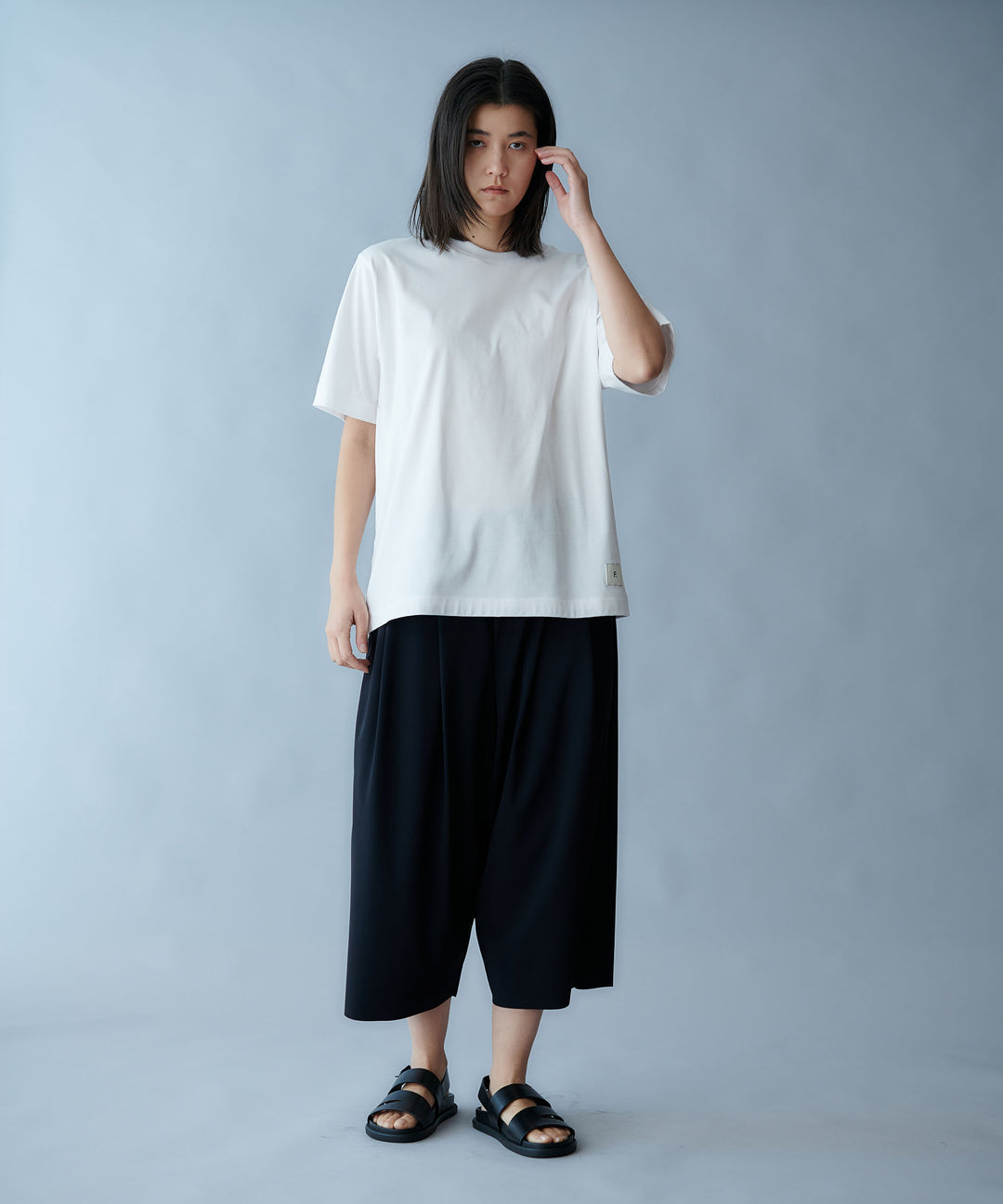 コットンスムースベーシックTシャツ