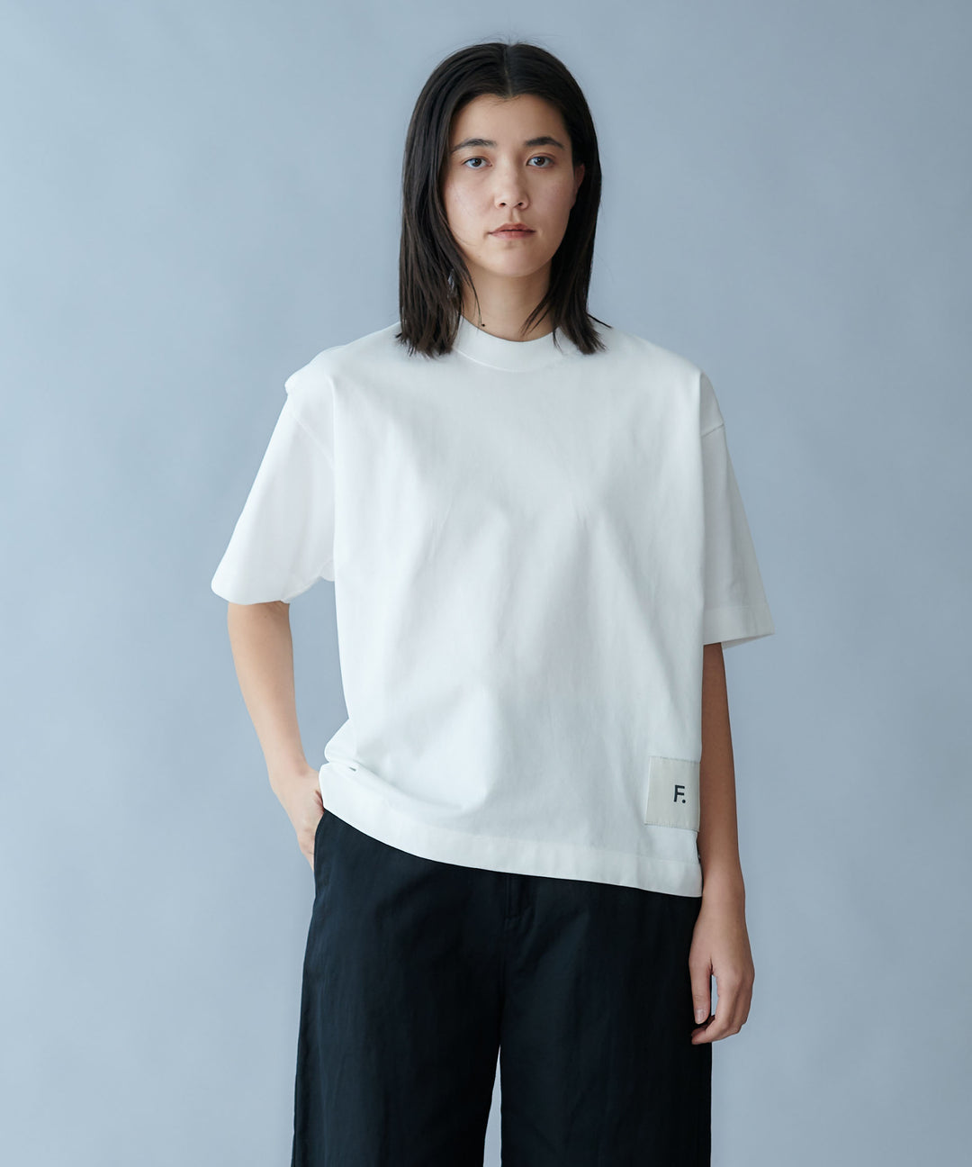 ハイゲージ天竺ロゴTシャツ